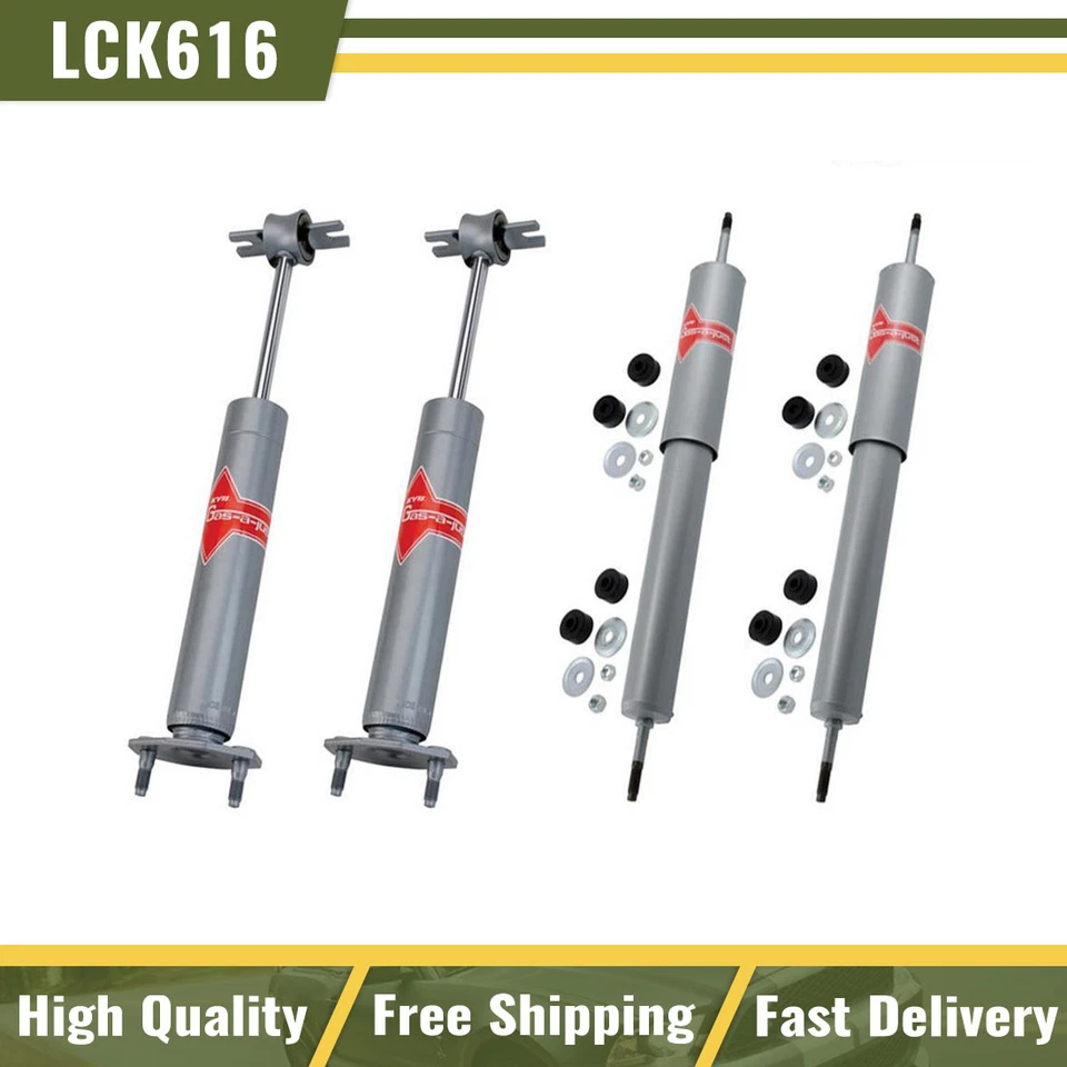 Amortiguador KYB compatible con 1974-1976 Bricklin delantero trasero 4 piezas Foto 1 de 4