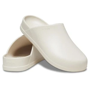 Crocs Dylan Clogs Stucco Beige Comfort Shoes Slides Sandals Mens Size 13 NEW - Picture 1 of 5