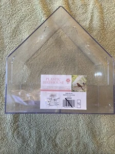Plastic Birdhouse Clear See Through Window Mount with Suction Cups - Picture 1 of 4