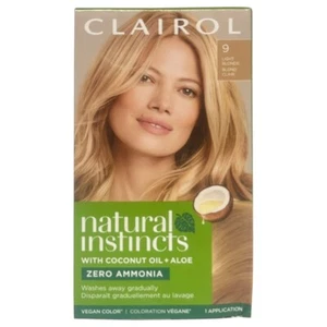 3-Pack Natural Instincts Clairol Non-Permanent Hair Color - 9 Light Blonde-1 kit - Picture 1 of 1