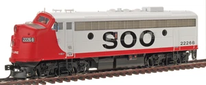 SOO LINE F7 - A unit w/MARS DCC / QUANTUM SOUND " RED NOSE " - HO Scale NEW OOP - Picture 1 of 8