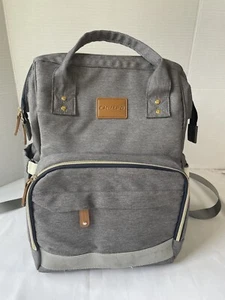 Gmuepo Rucksack Baby Wickeltasche Mama Reisetasche mit Wickelunterlage Farbe Grau - Bild 1 von 9