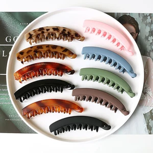 Women's Long Banana Clip Hairpin Clips Catch Ponytail Hair Accessories Girls - Picture 1 of 30