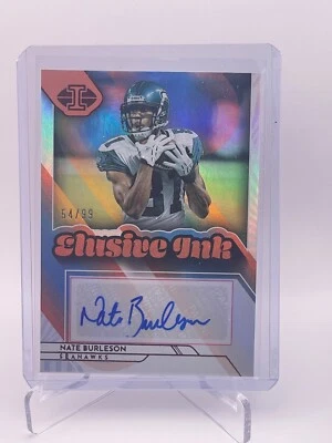2022 Panini Illusions🏈 SP#💥/99 Elusive Ink 🔥Autographed- Nate Burleson⭐️ - Image 1 of 2