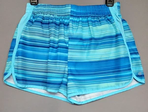 Champion Shorts Youth Girls XL 14-16 Blue Striped Quick Dry Lined Athletic Sport - Picture 1 of 15