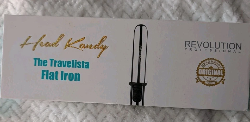 Mini plancha de viaje, placas de cerámica con infusión de turmalina de 0,8" Head Kandy Foto 1 de 4