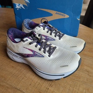 Brooks Damen 10 Ghost 14 weiß/lila minimal getragen mit Karton - Bild 1 von 7