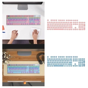 Gaming Pudding Keycaps Set, Mechanical Keyboards Keycap ,104 Key, Translucent - Picture 1 of 11