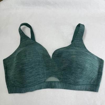 Sujetador Cacique Mujer 44DDD Verde Inalámbrico Ligeramente Forrado Cobertura Completa Talla Grande Foto 1 de 4