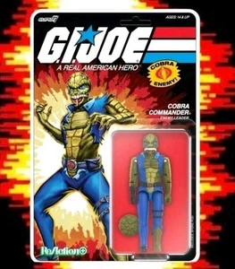 GI Joe ReAction+ Plus Once A Man Cobra Commander Super7 O-Ring Figure UNPUNCHED - Picture 1 of 6