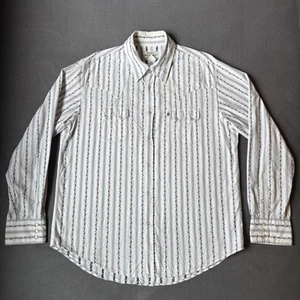 Vtg Polo Jeans Co Ralph Lauren Mens XL Pearl Snap Shirt Striped Long Sleeve - Picture 1 of 12