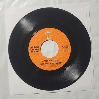 Engelbert Humperdinck~ After The Lovin'/ Lets Remember The Good Times 45 Record - Image 1 of 4