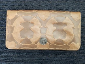 Tous braune Leder Damen Continental Geldbörse/Herzen & Teddybären - Bild 1 von 8
