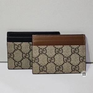 Gucci Supreme Card Holder Black stamp: 779775-KHNKG-9769 119503784 - Picture 1 of 8