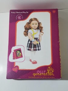 2015 Battat Our Generation Evelyn's Read & Play Set Nuevo En Caja Muñeca Conjunto Libro - Imagen 1 de 3