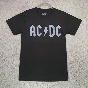AC/DC Black Concert Band Rock 100% Cotton T Shirt Mens Size Small - Picture 1 of 6