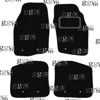 FITS VOLVO S40/V40 1995 TO 2004 TAILORED BLACK CARPET CAR FLOOR MATS (8 CLIPS) — 第 1/4 张图片
