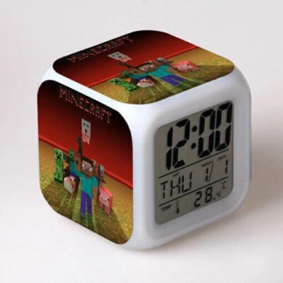  LED-Digitalwecker ​​ Digitaluhr mit Farbwechsel & Nachtlicht - Kinderwecker Set - Bild 1 von 4