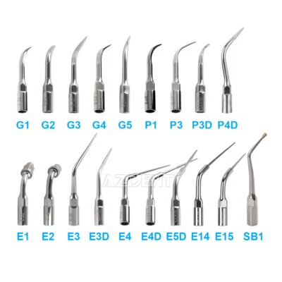 AZDENT Dental Ultrasonic Scaler Tips Scaling Periodontics Endodontics Fit for EMS NSK