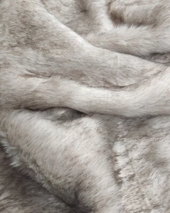 Super Deluxe Luxus Kunstfell Stoff Material - Haferflocken - Hochwertig - 1395 - Bild 1 von 3