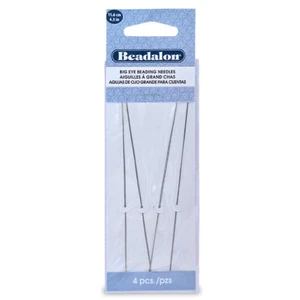 Beadalon 4.5in Big Eye Beading Needles (4 Needles) - Picture 1 of 1