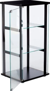 Shelf Glass Curio Cabinet Display Case Storage Organization Collectables Figures - Picture 1 of 3