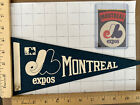Mini fanion Montréal Expos et 2 polaires 1968-72 patchs tissu vintage 
