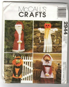 McCalls Pattern 2944 50" Seasonal Greeters Ghost Witch Santa Pilgrim - Picture 1 of 2