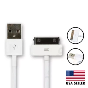 2PCS 30 pin USB Charging Data Cable Cord for iPhone 4 4G 4S 3GS iPod Nano iPad - Picture 1 of 13
