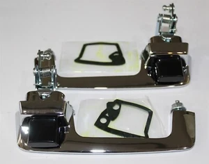 NEW 1968-69 Mopar A/B-Body Outside Door Handles Black Button - Picture 1 of 1