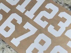 GEORGIA BULLDOGS 2024 Football Helmet Numbers Decals 2" FULL Size 3M 20MIL - Picture 1 of 3