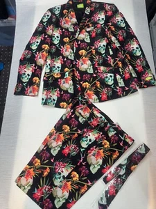 Funny Suits Anzug Totenkopf Gr. 56 / XXL Opposuits NEU Karneval Fasching - Bild 1 von 11