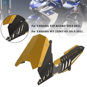 Rear Sprocket Chain Guard Cover For YAMAHA YZF R25 R3 MT-25 MT-03 13-21 Gold T9 - Picture 1 of 11