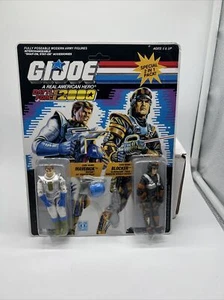 Tarjeta GI Joe Battle Force 2000 Maverick & Blocker 1988 sin perforar. - Imagen 1 de 11