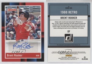 2022 Panini Donruss Retro 1988 Signatures Red /99 Brent Rooker #R88S-BR.2 Auto