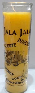 Veladora JALA-JALA (ATTRACT-ATTRACT) Candle, Amarillo/Yellow Suerte/Dinero - Picture 1 of 2
