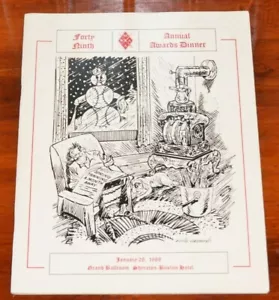 Baseball Writers Association of America Boston Kapitel 1988 Programm Red Sox - Bild 1 von 4