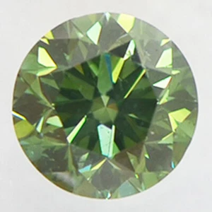 Round Shape Diamond Fancy Green Loose Enhanced 0.90 Carat SI1 IGI Certificate - Picture 1 of 6
