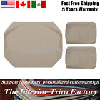 Three Pcs For Club Car PRE-2000 DS Golf Cart Front Leather Seat Cover Beige