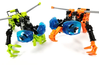 Nui-Rama LEGO Bionicle 8537 Complete Rahi Flying Insect Orange Green - Изображение 1 из 4