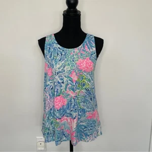 Lilly Pulitzer mehrfarbiges Tankoberteil mit Blumenmuster - Bild 1 von 4