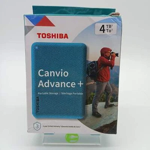 New Toshiba Portable Canvio advance plus 4TB USB-C HDD HDTCA40XGCCB - Afbeelding 1 van 6