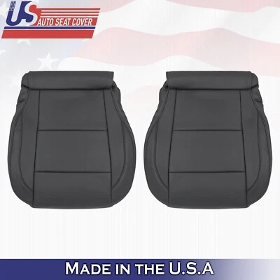 2005 to 2015 For Nissan Armada Titan Driver Passenger Bottom Leather Covers BLK - Image 1 of 4