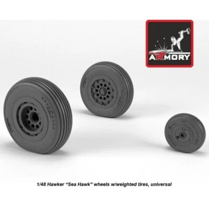 Hawker Sea Hawk wheels w/ weighted tires Armory Models AR AW48415 Scale kit 1:48 - Picture 1 of 24