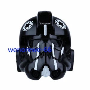 Game Star Wars: Squadrons Tie Pilot Helmet Full Face Mask Cos Prop PVC Replica - Picture 1 of 16