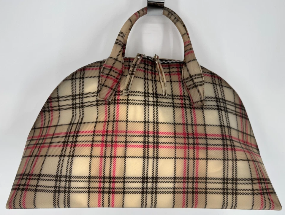 GUM Gianni Chiarini PVC 大号格子 Nova Check 挎包 手提包 — 第 1/4 张图片