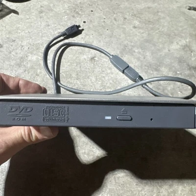 Vintage Dell External D/Bay with CD/DVD RW Combo Drive Model ESV-1881 1394 Cord - Image 1 of 3