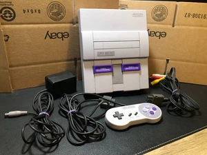 SUPER NINTENDO SNES GAME SYSTEM WITH CONTROLLER ALL OEM NICE - Picture 1 of 15