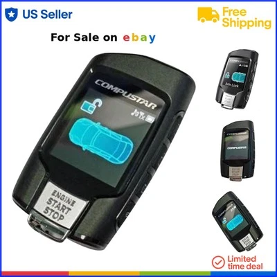 2 Way LCD Replacement Remote Transmitter 5 Button 3000 Feet Range Car Alarm C... - Image 1 of 4