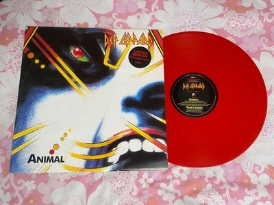 Def Leppard - Animal 12” - Ltd Red Vinyl - 1987 Bludgeon Riffola Foto 1 de 2